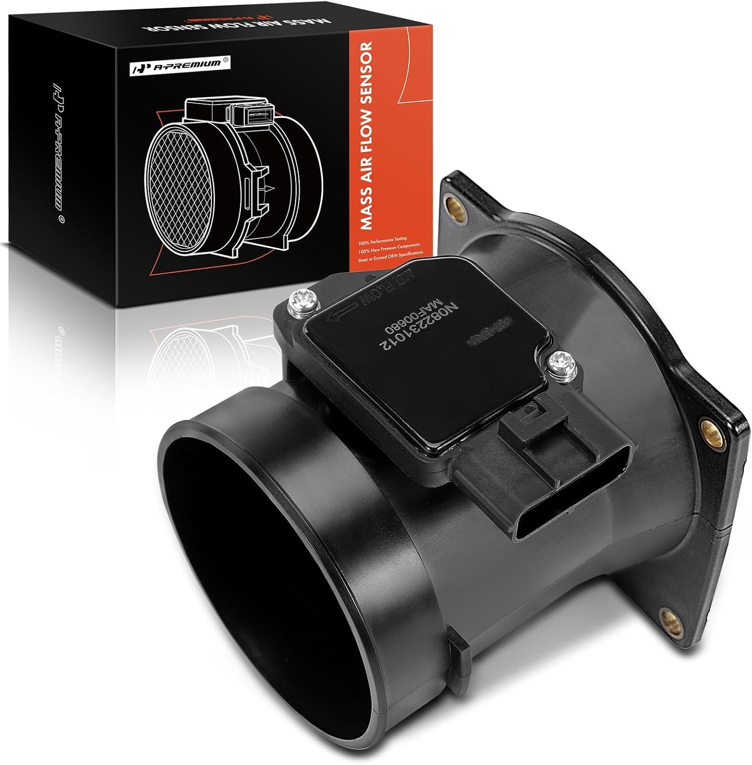 A-Premium Mass Air Flow Sensor Meter Assembly Compatible with Ford Explorer 2002-2005 & Lincoln Aviator 2003-2005 & Mercury Mountaineer 2002-2005 - 6 Pins, 8Cyl 4.6L - Replace for# 1L2Z12B579AAA