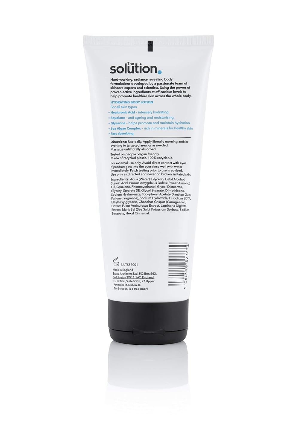 The Solution Hyaluronic Acid Hydrating Body Lotion, Moisturising & Softening Formula, 200ml
