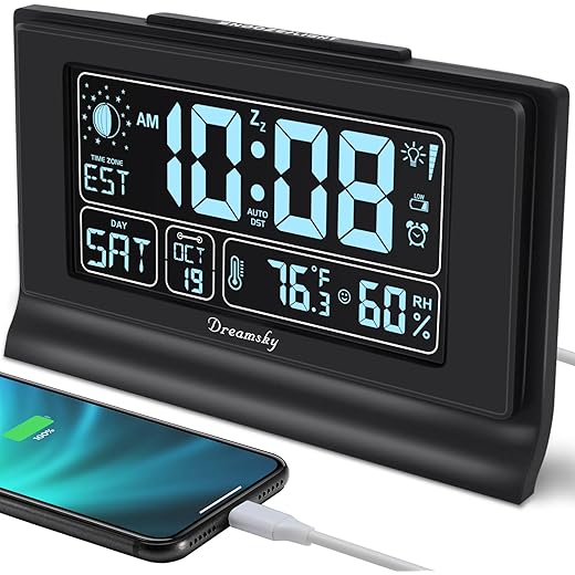 DreamSky Large Auto-Set Digital Clock