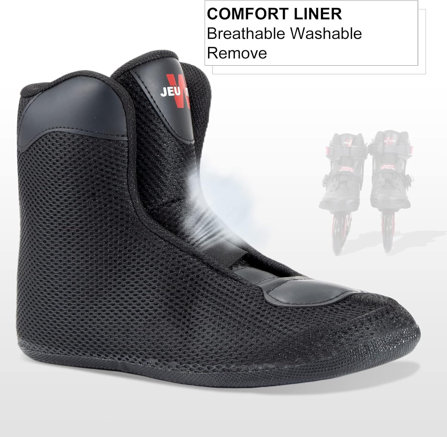 Inline Skates, 3 Wheel Roller Skates Blades for Men Women, High Performance Fitness Inline Speed Racing Skates for Adult and Youth (Black & Red) : Sports & Outdoors