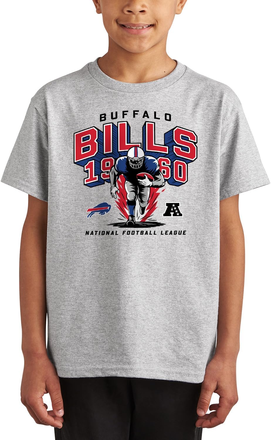 Junk Food NFL - Halfback Blast - Officially Licensed Youth Short Sleeve Fan Tee for Boys and Girls