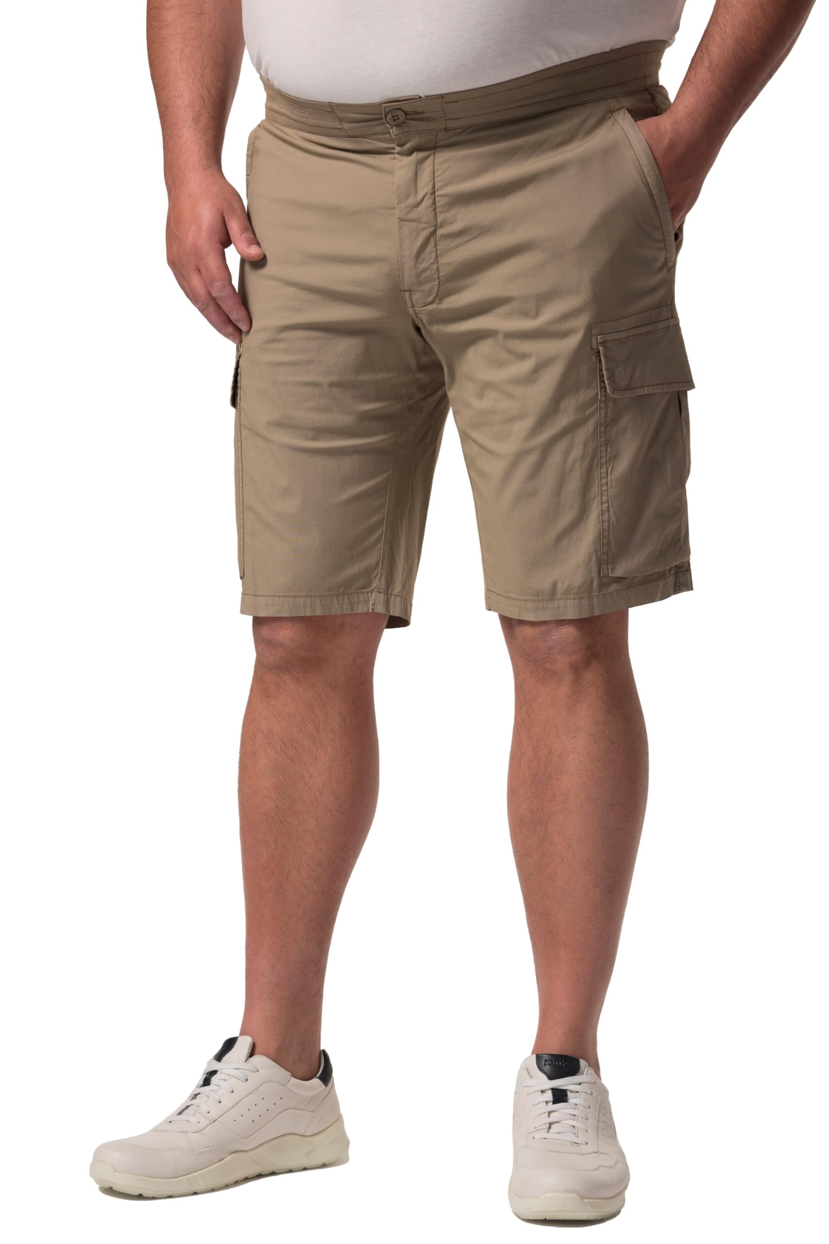 Men Plus Herren große Größen Übergrößen Menswear L-8XL Cargo-Bermuda, Bauchfit, Relaxed Fit 837819