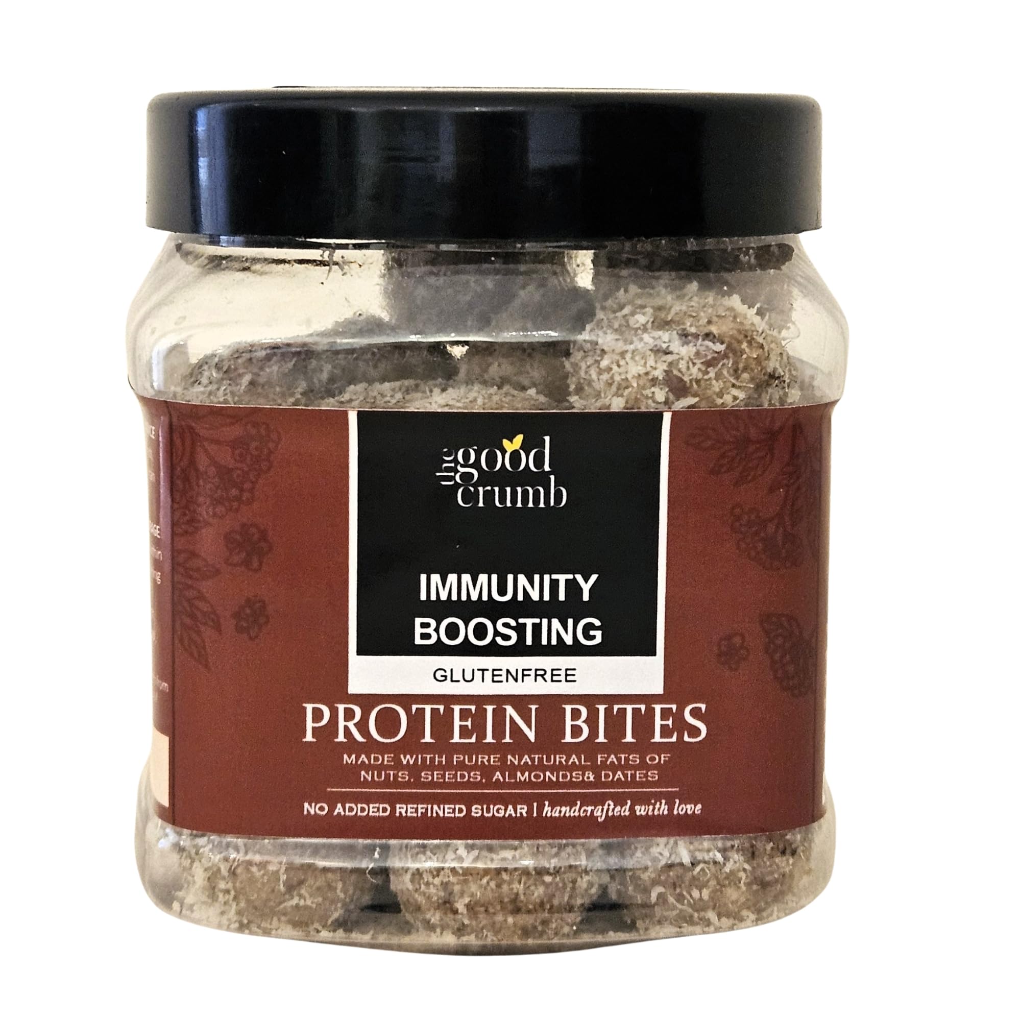 The Good Crumb Immunity Boosting Protein Bites with Almonds, Peanuts, Sesame, Sunflower, Pumpkin, Flaxseeds, Dates, Coconut, Jaggery & Cardamom Snack 500g-image-45