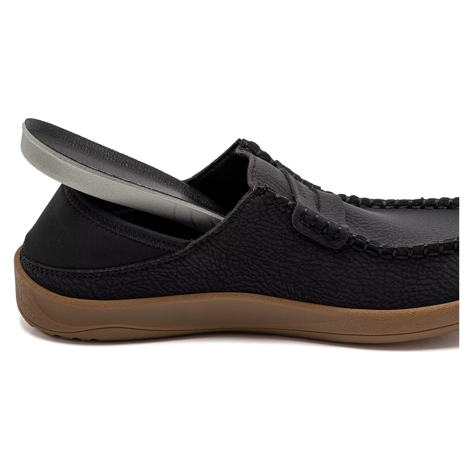 HOBIBEAR Damen Leder Mary Jane Flats | Weite Zehenbox & Barfußschuhe | Breite Komfortschuhe