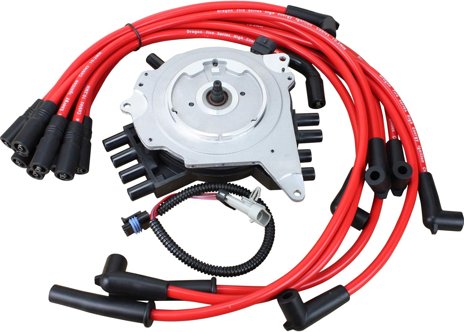 New AIP Power Pack First Gen Optispark Ignition Distributor and Plug Wires for 1992-1994 Chevrolet Pontiac 5.7L V8 LT1 OEM Fit Kit-1049