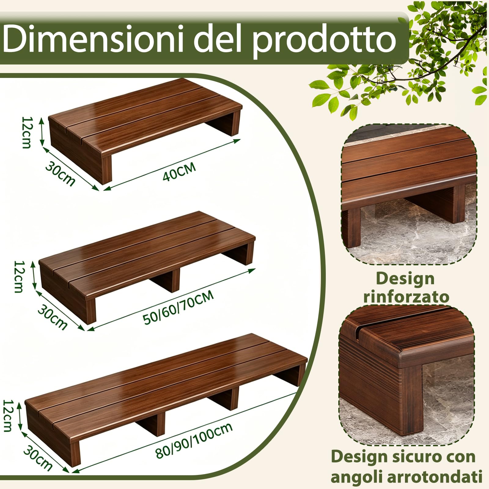 Scalino Per Bambini Bagno,Pedane In Legno,Gradino Per Anziani, Comodo Multifunzionale,Panchetto Pesca,Non Richiede Montaggio, Funzione Antiscivolo,Ideale Per Cucina, Camper