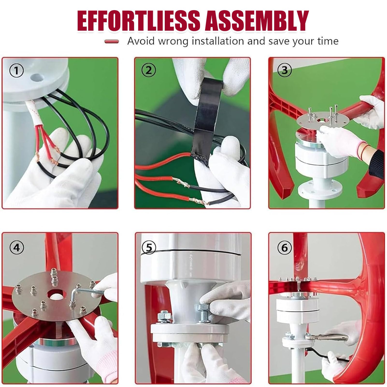 Kit generador de turbina eólica con diseño Vertical de 5 Palas, Equipo productor de Electricidad electromagnética, para soluciones de energía doméstica y Fuera de la Red 24V-600W