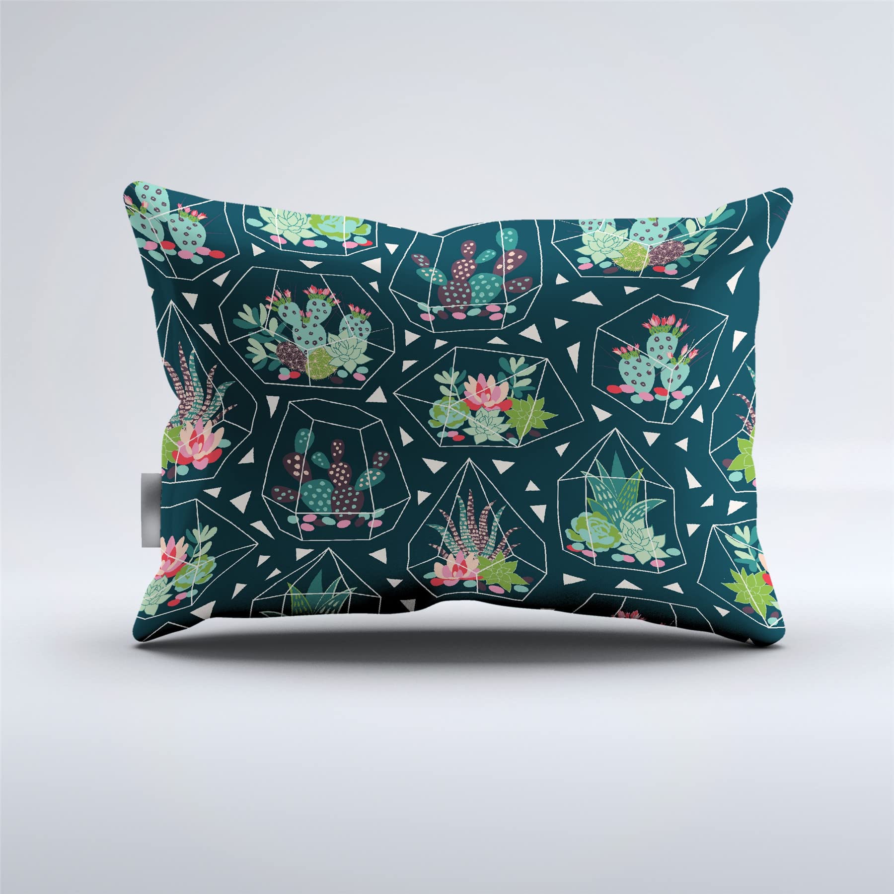 REALIN Set Biancheria Letto Cactus Copripiumino Macchia E Cactus Pianta Succulenta,2/3/4PCS Copripiumini/Lenzuola/Federe,Singolo,Matrimoniale,King (A,Singolo-140x210cm-4PCS)