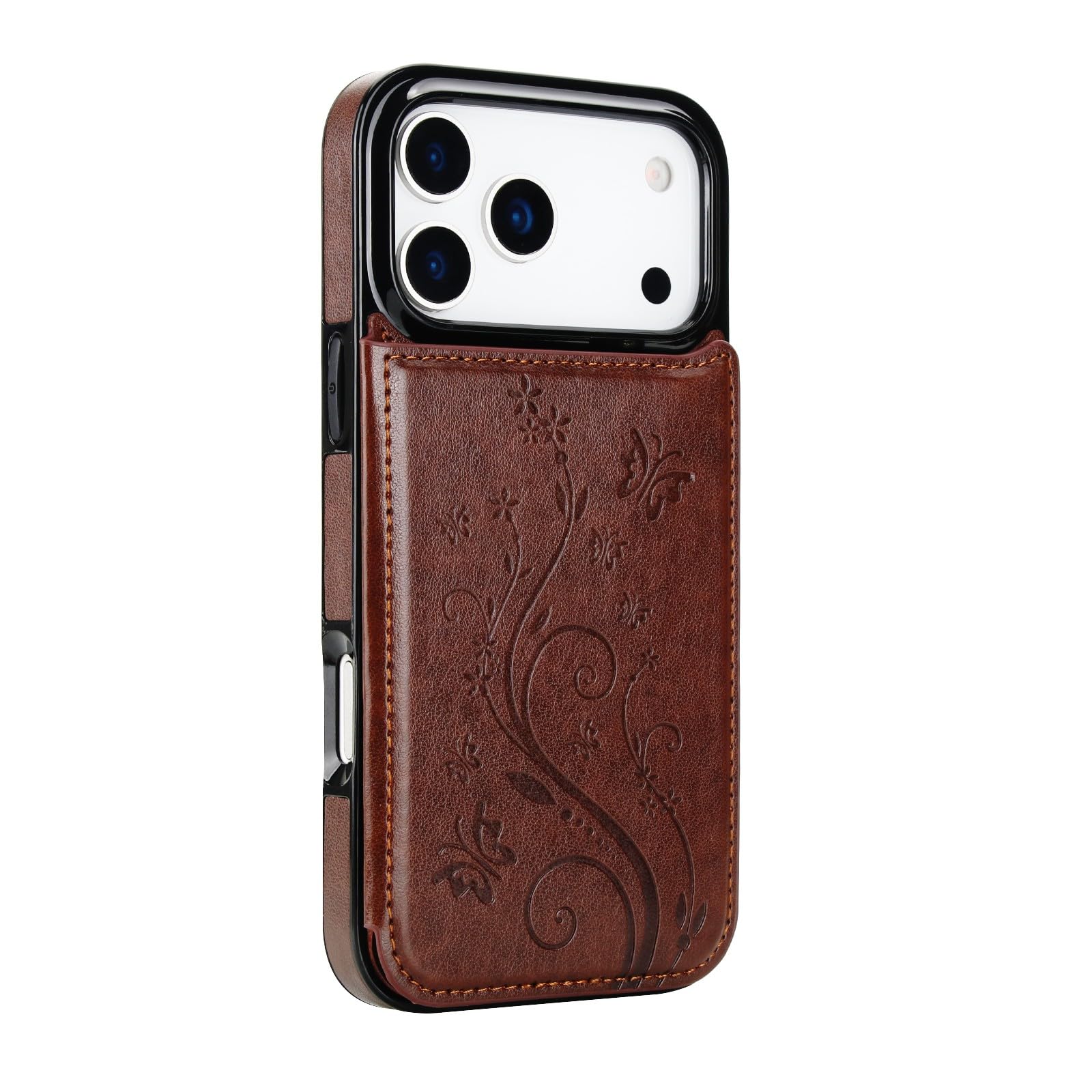 Étui en silicone pour iPhone 14 marron mat au design épuré antichoc - 8