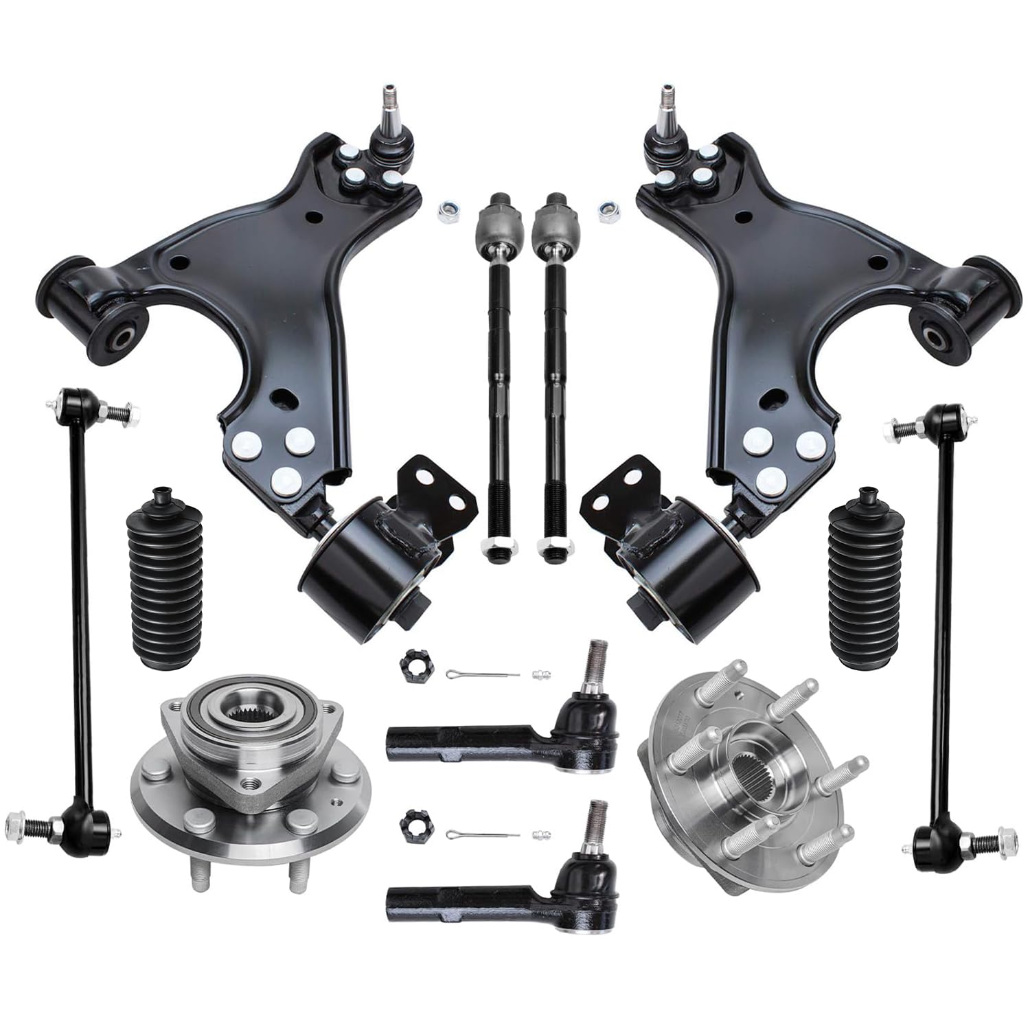Detroit Axle - Front End 12pc Suspension Kit for Chevy Traverse