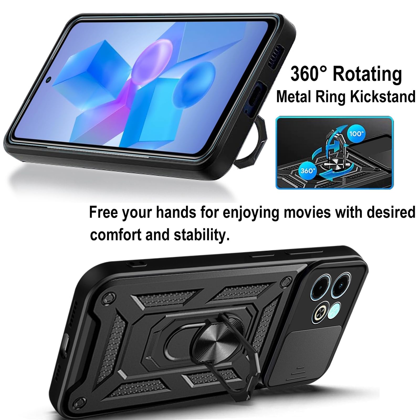 KZIOACSH Case for Infinix Hot 40i/Infinix Smart 8 - Image 4