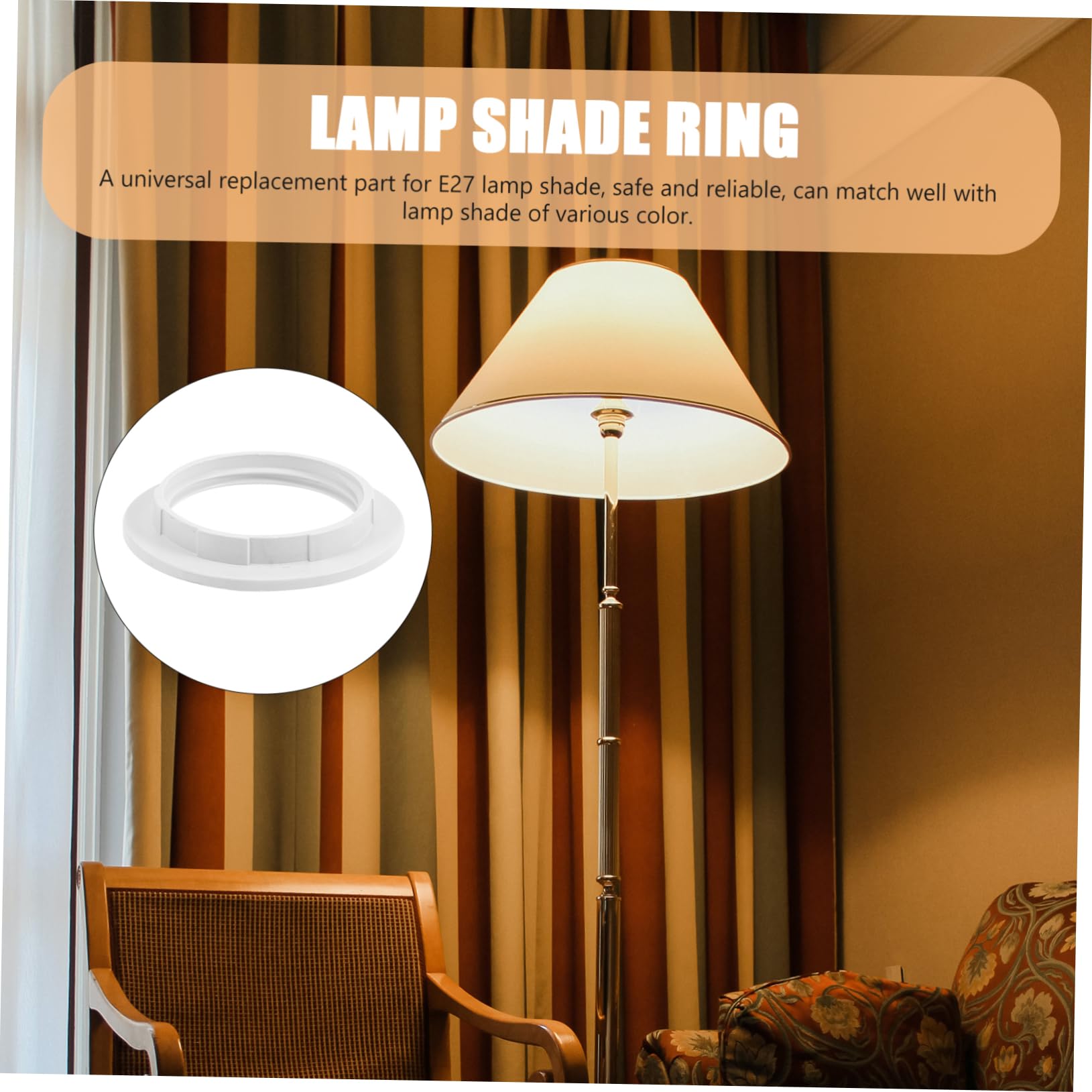 Douille De Lampe SOURCING MAP M20 Alliage Zinc Bague Anneau Adaptateur Pour Support Lampe Fileté G9 Luminaire Abat-jour 4Pcs - Bricolage