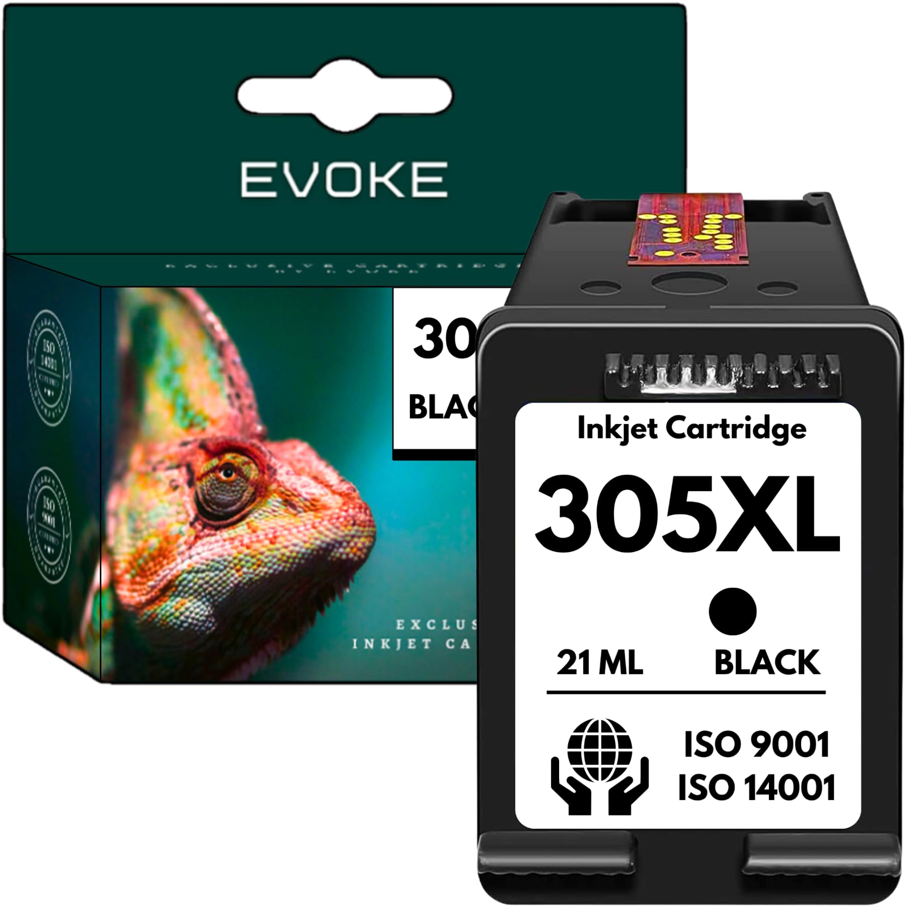 EVOKE 305 tinta XL compatible con HP DeskJet 2700 2710 2720 2721 2722 ENVY 6020e 2710e 2720e tricolor 680 páginas 17 ml — view 6
