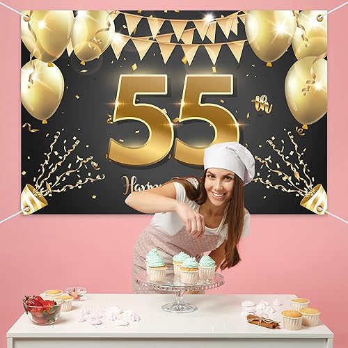 Miniatura 53 de HAMIGAR Fondo de pancarta de feliz cumpleaños número 17 de 6 x 4 pies, decoraciones de cumpleaños de 17 años, suministros de fiesta para niñas