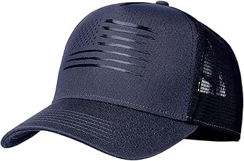 Oversize XXL American Flag Trucker Hat Baseball Cap for Men Women,Adjustale 3D Embossed USA Baseball Big Head Cap