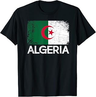 Algerian Flag | Vintage Made In Algeria Gift T-Shirt