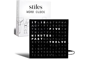 Stiles Word Clock: The Clock for Pun-tastic Time-telling