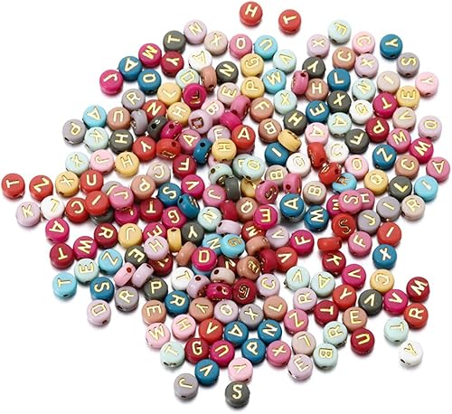 100-500 piezasbolsa, cuentas de letras acrílicas, espaciador del alfabeto, cuentas sueltas hechas a mano para hacer joyas DIY, encontrar accesorios