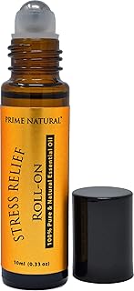 Stress Relief Essential Oil Roll On 10ml, Pre-Diluted, Ready to Use Roller