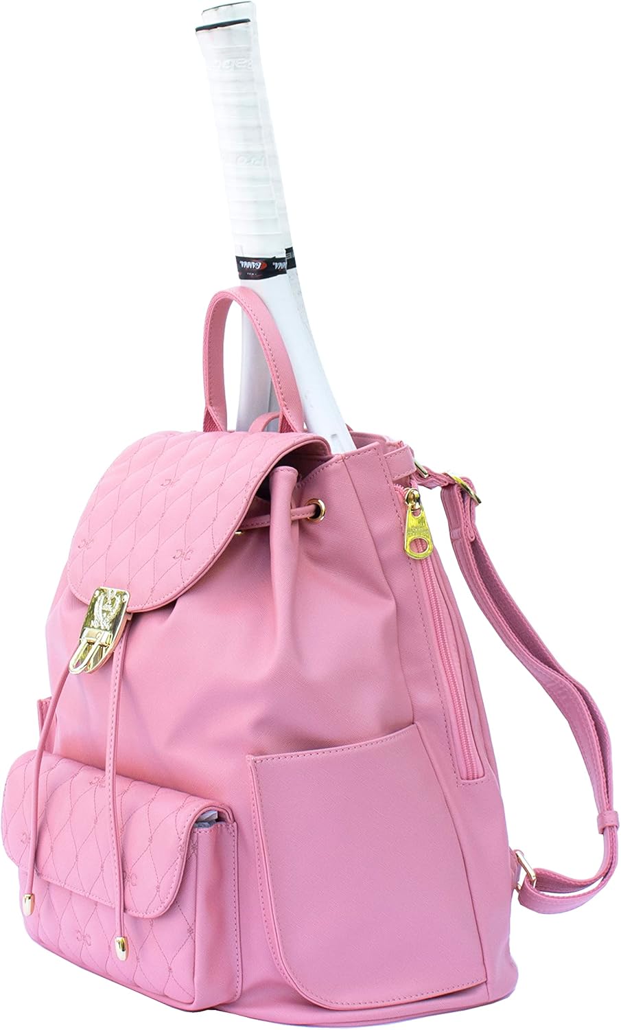 Court Couture Hampton Embroidery Dusty Rose Tennis/Pickleball Backpack