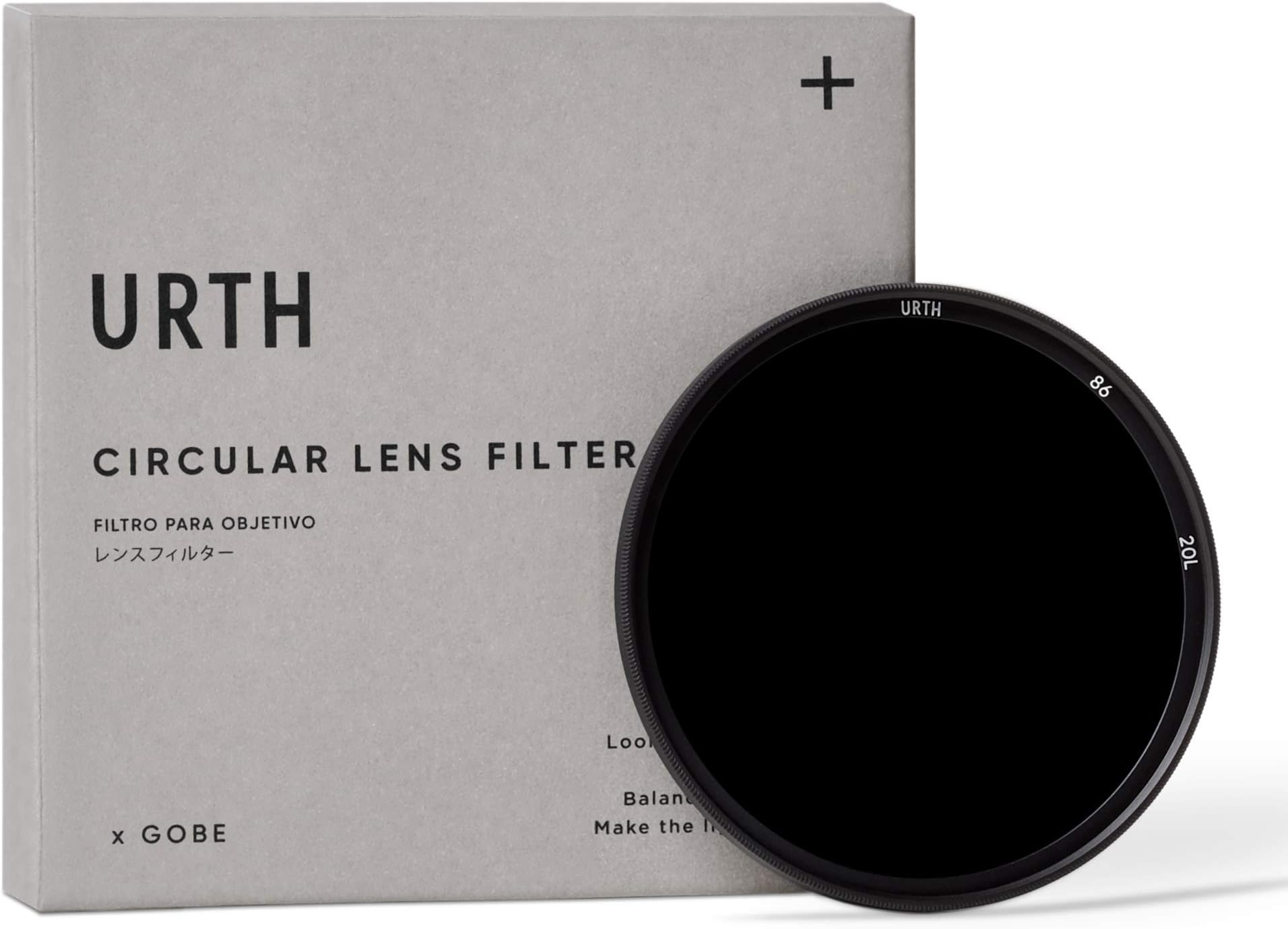 Urth 86mm ND1000 (10 Stop) Lens Filter (Plus+) - 20-Layer Nano-Coated, Ultra-Slim Neutral Density Camera Lens Exposure Filter