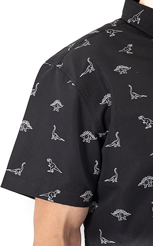 Miniatura 6 de Visive - Camisas de manga corta con botones y estampados novedosos para hombre Camisas casuales con cuello para vacaciones de verano para hombres