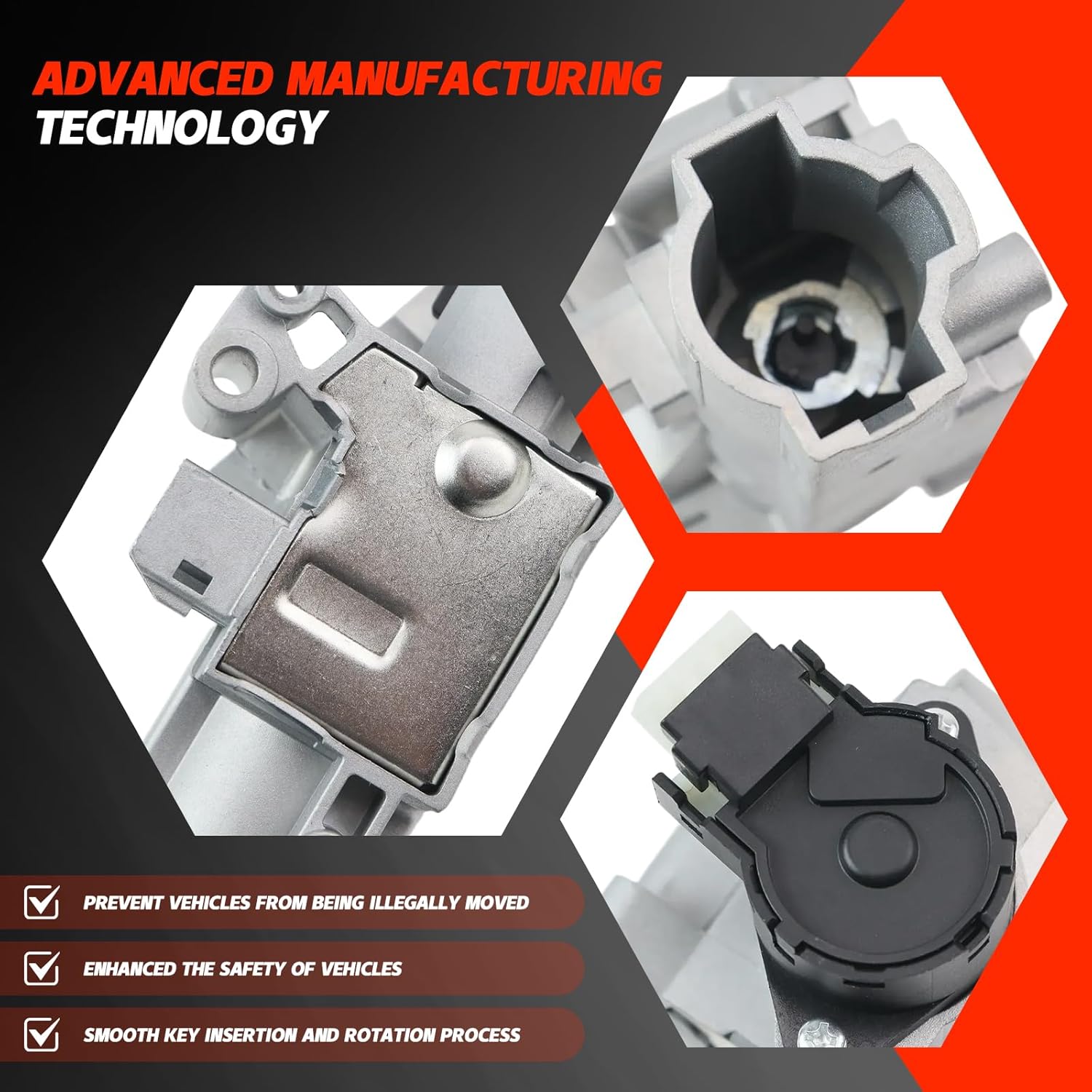 15795321 Ignition Switch Cylinder Housing Compatible with Chevy Colorado/GMC Canyon 2004-2012, Hummer H3 H3T 2006-2010, Isuzu I-280 I-290 I-350 I-370 2006-2008, with Lock Cylinder Housing and Key
