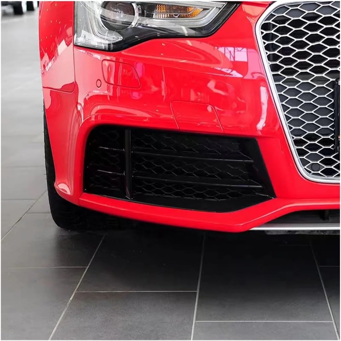 と互換性がある Audi A5 RS5 B8.5 2013-2016 対応 フロントバンパーグリル 左/右側 フォグライトグリル ハ