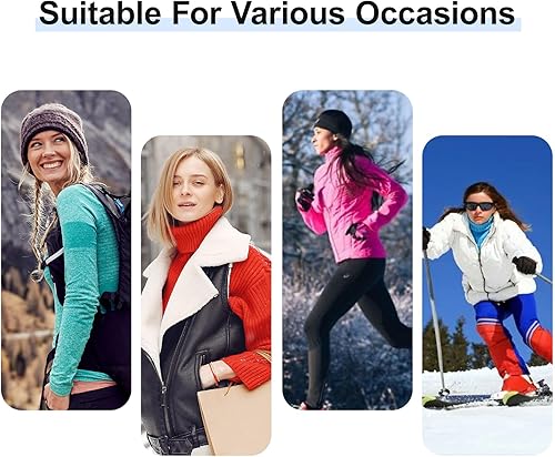 Miniatura 6 de Gorro de punto con forro polar para mujer, con visera y visera para invierno, para clima frío