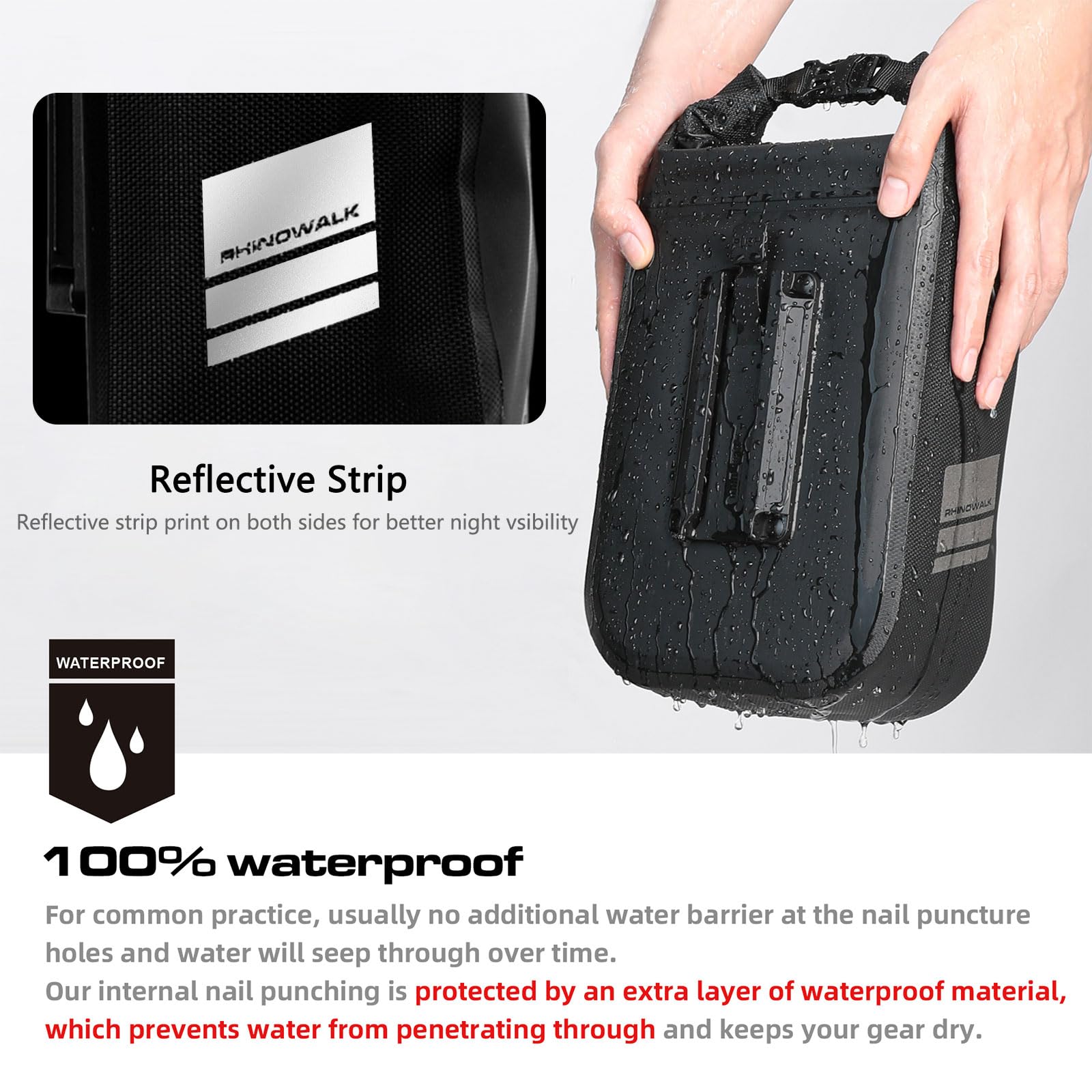 WHEEL UP D21 - Waterdichte Tas Voor Aan De Fiets - Fiets Tas Stuurtas Met Smartphone Houder Waterdicht Fietstas Stuur Smartphone Houder Fiets T M 6 5 Inch Bruin