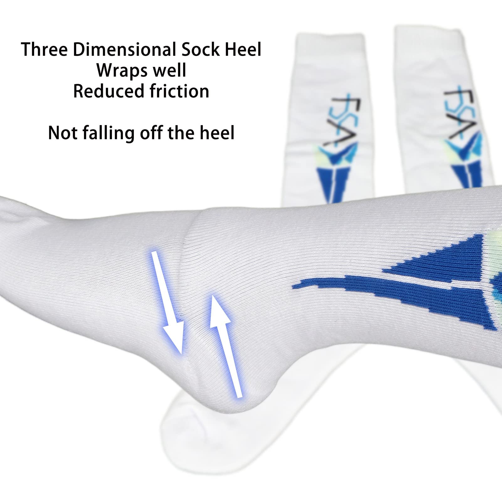 Sonew Chaussettes d'escrime Respirantes Absorbant la Transpiration en Coton peigné pour Hommes et Femmes