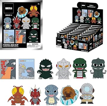 Godzilla Monogram Figural Bag Clip Keychain or Poster Blind Bag Series 4 | ONE Unit per Order