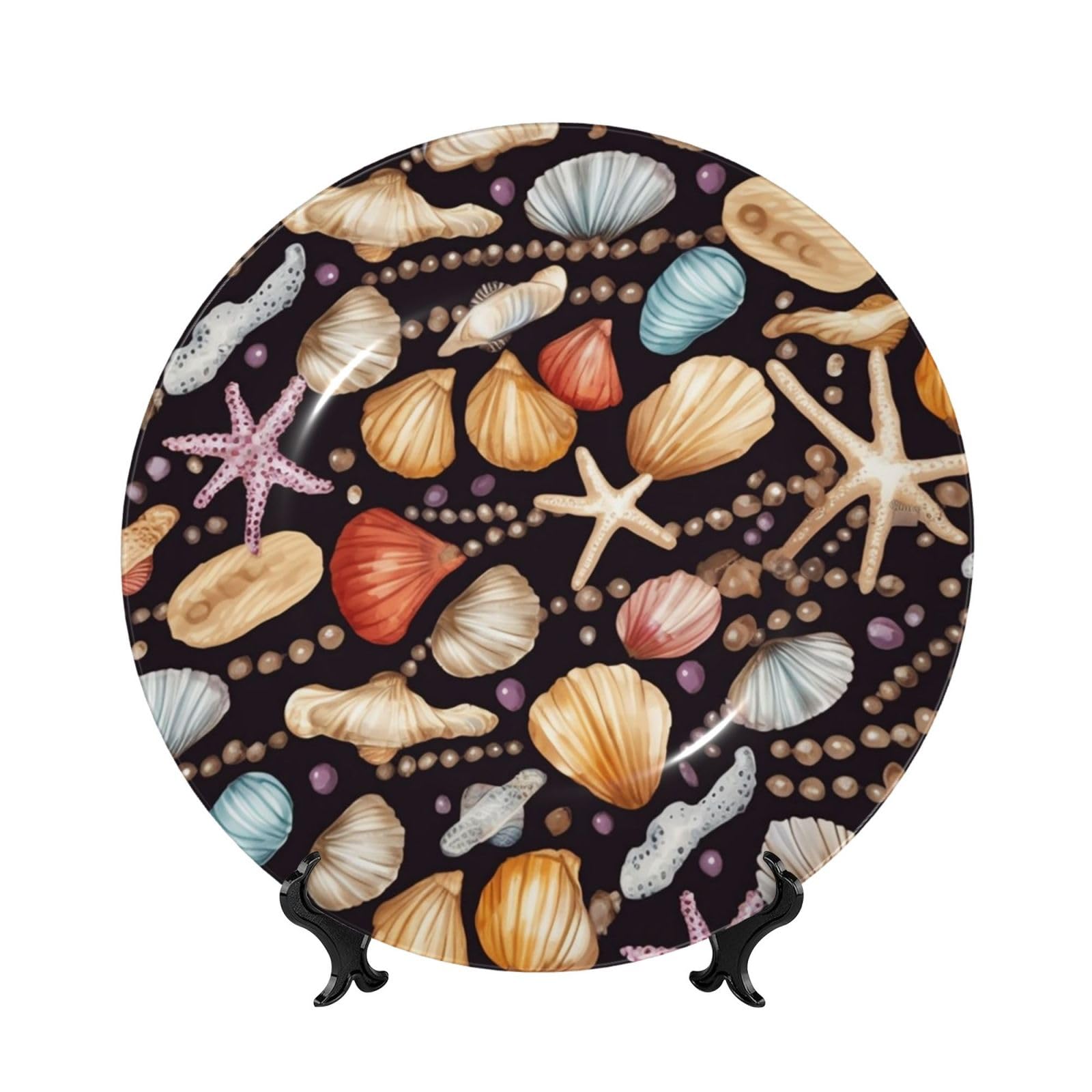 Assiette en porcelaine avec support pour meuble vide résolvant le manque d'élégance
