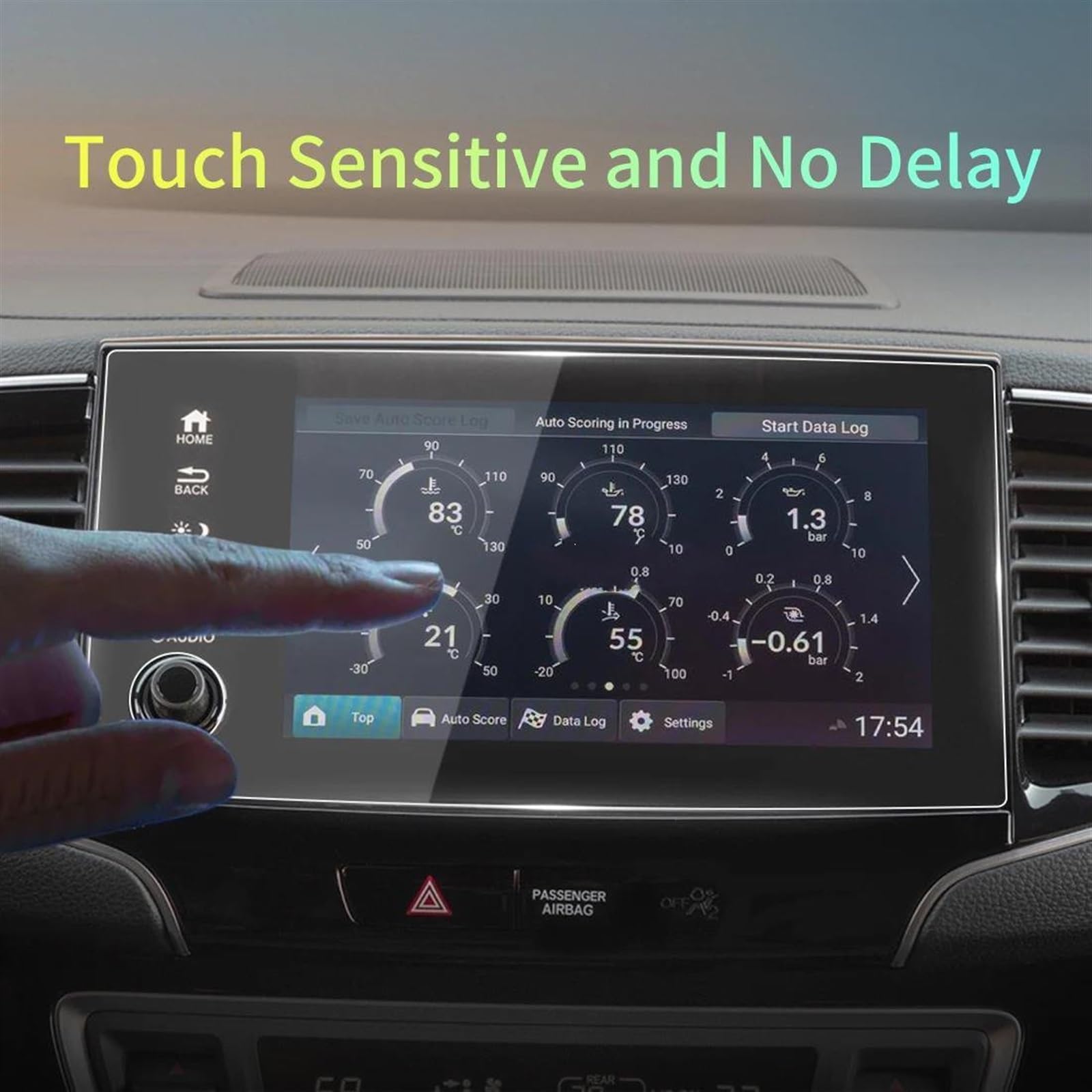 Per Passport 2024 protezione dello schermo pellicola protettiva in vetro temperato pannello Carplay Media Video accessori per interni auto per auto Pellicola protettiva Navigazione GPS ( Size : HD )