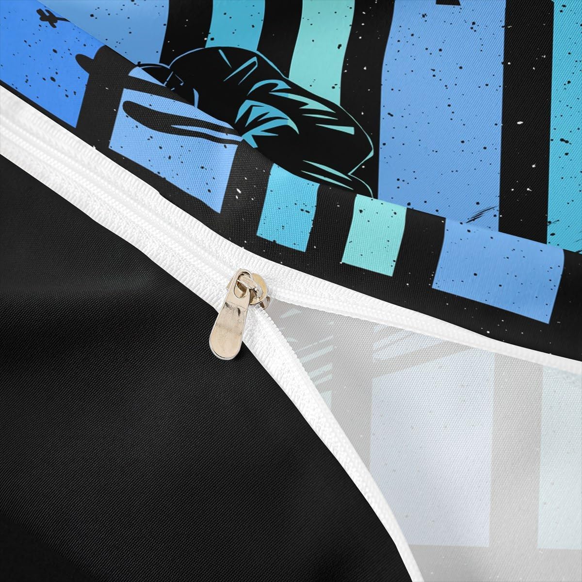 Skiing Duvet Cover Set Queen Size,Boys Men Ski Sport Bedding Sets for Kids Boys Men Teens Room Decor,Kids Adults Outdoor Sport Comforter Cover,Winter Extreme Sports Duvet Set 3 pcs,2 Pillowcases