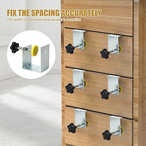 Miniatura 3 de Abrazaderas de instalación de cajones de gabinete, abrazadera de cara, herramienta de instalación de gabinete, guía de agujeros de taladro flexible,