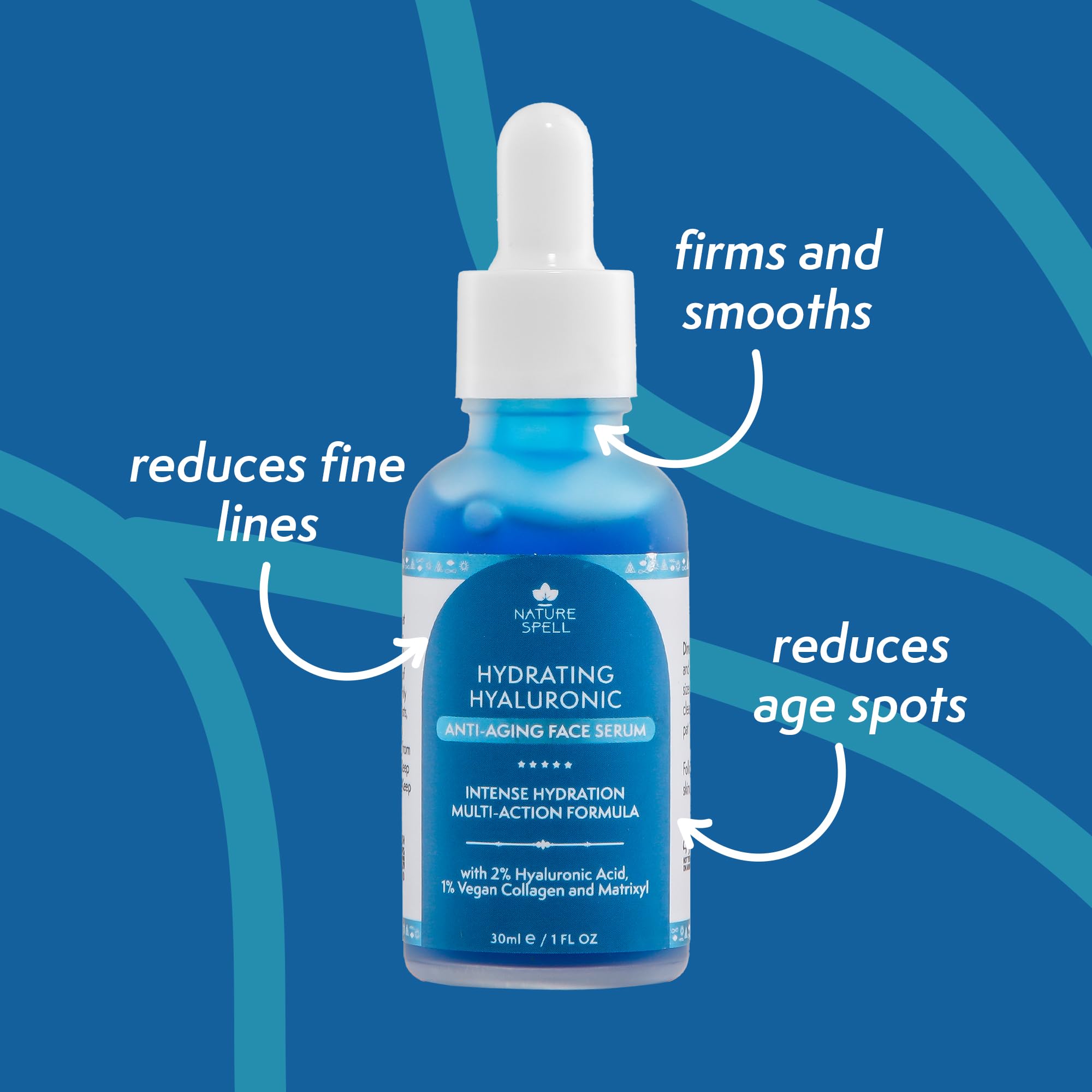 Nature Spell Supreme Serum Skincare Trio, Brightening Vitamin C, Hyaluronic Acid & Dark Circle Under Eye Corrector, 3 x 30ml - Image 4