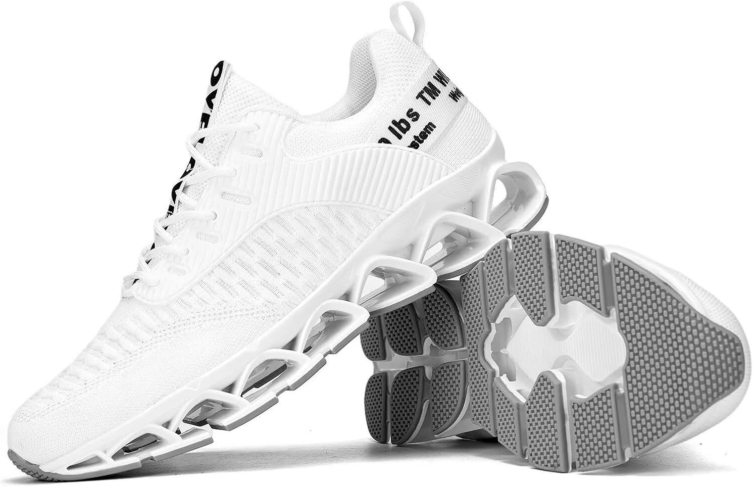 Vooncosir Men's Fashion Sneakers Breathable Mesh Running Shoes Blade Non Slip Soft Sole Casual Athletic Walking Shoes - Image 4