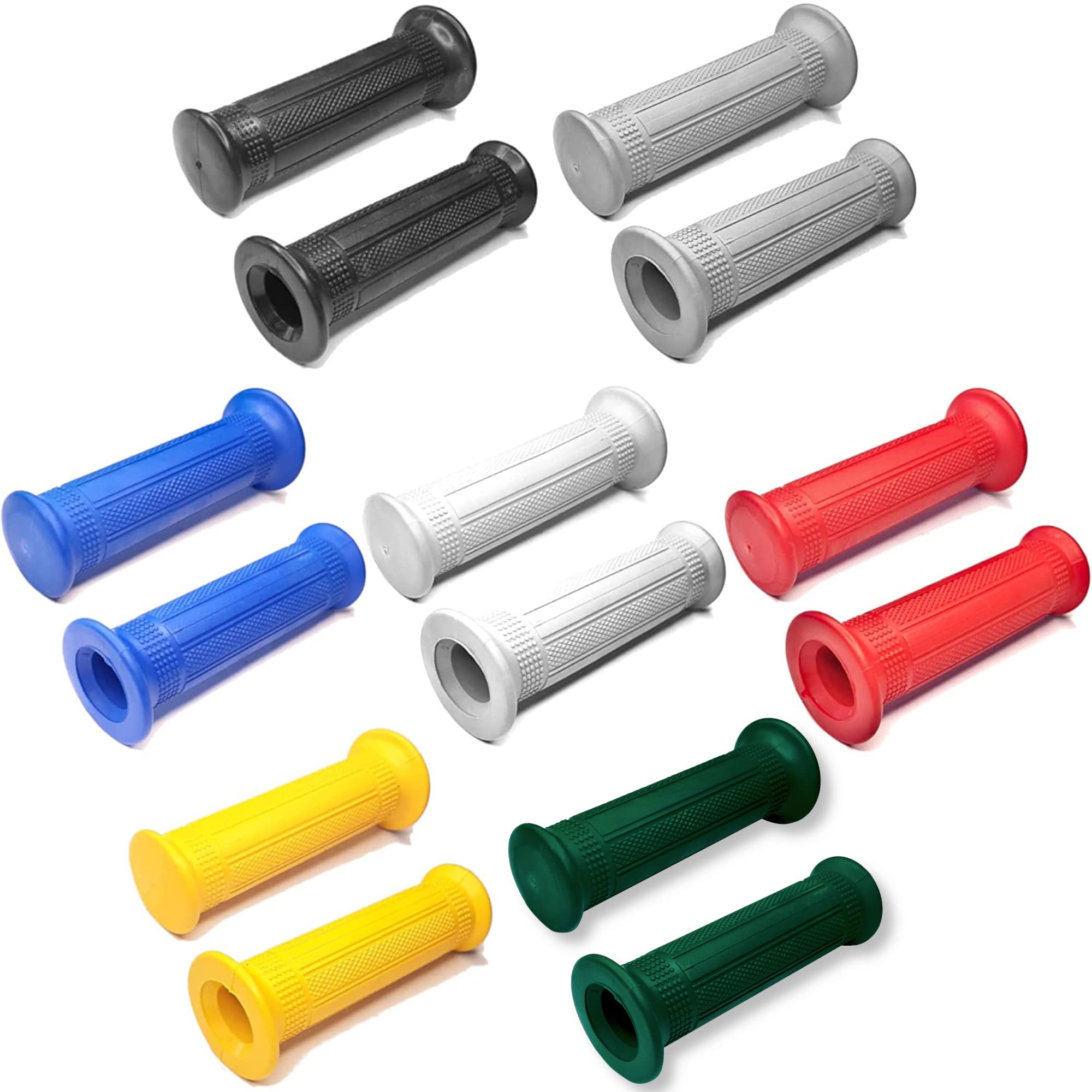 cyclingcolors Empuñaduras universale manillar moto 22mm (7/8") 24mm (1") puños caucho Antideslizante scooter ciclomotor