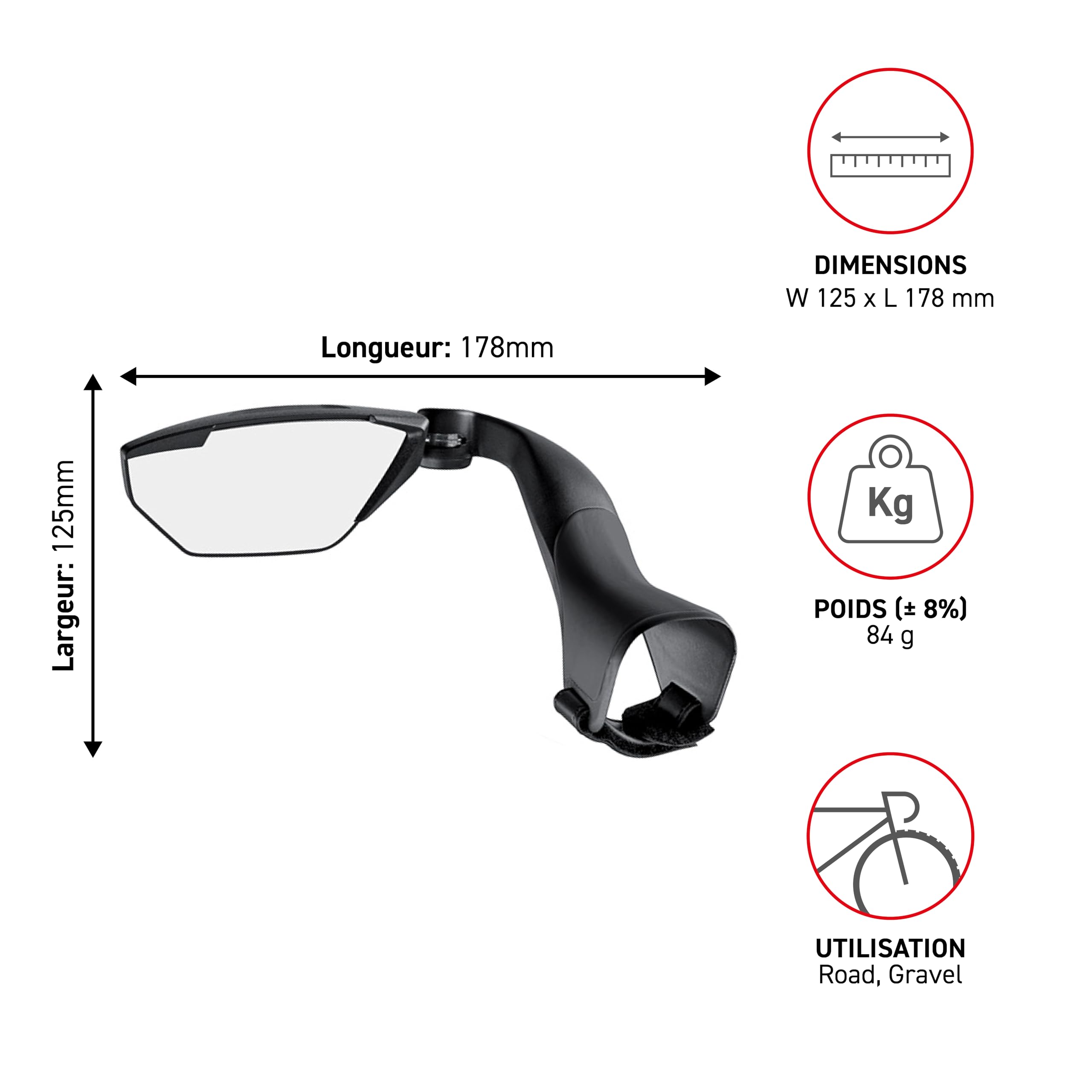 Selle Italia Eyelink - Retroviseur - noir 2016 retroviseur