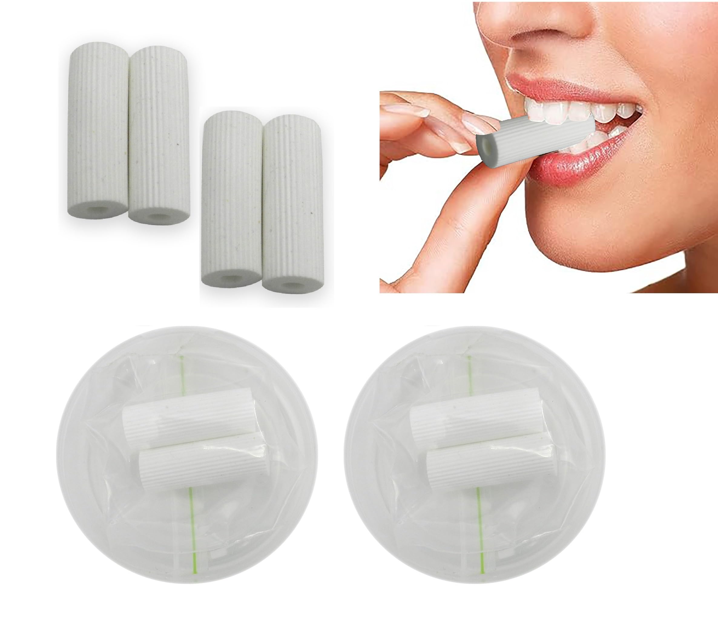 Chewies Seater in White Colour with Carry Case for Aligner Chompers Trays (Unscented)