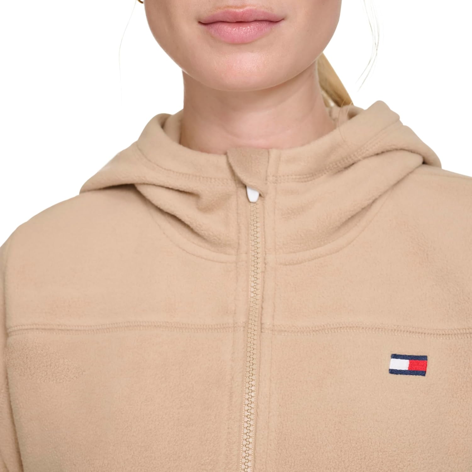Tommy Hilfiger womens Full Zip Polar Fleece Hooded Jacket - Image 5