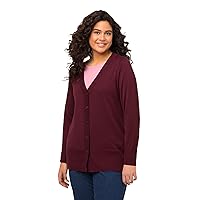 Ulla Popken Strickjacke, V-Ausschnitt