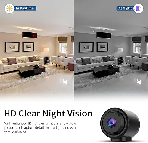 Miniatura 6 de Cámara oculta, cámara de niñera inalámbrica HD 2K con detección de movimiento y visión nocturna, almacenamiento en la nube y SD, cámara de seguridad