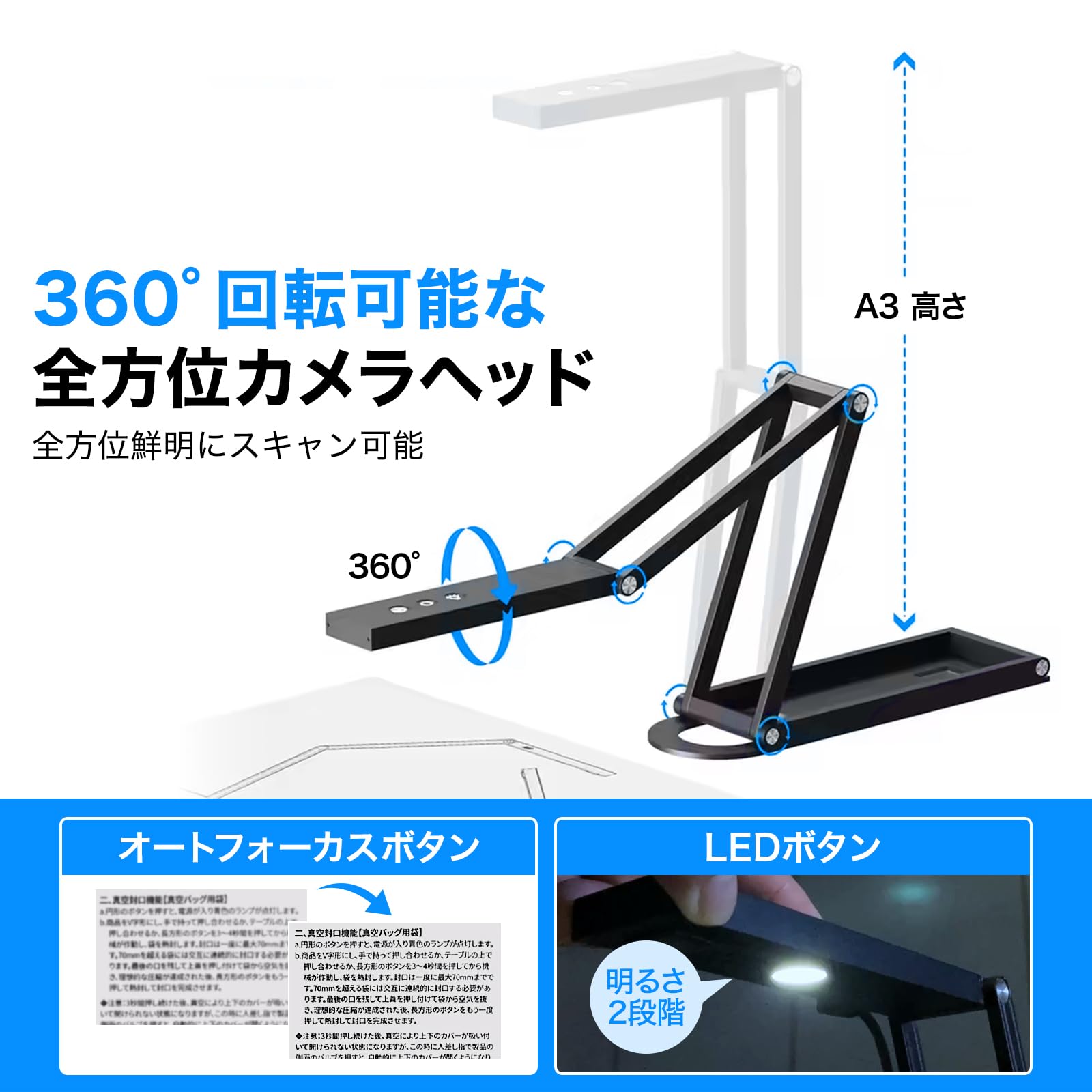 Amazon | Netum スキャナー ドキュメントスキャナー 小型 A3 Mac＆Win