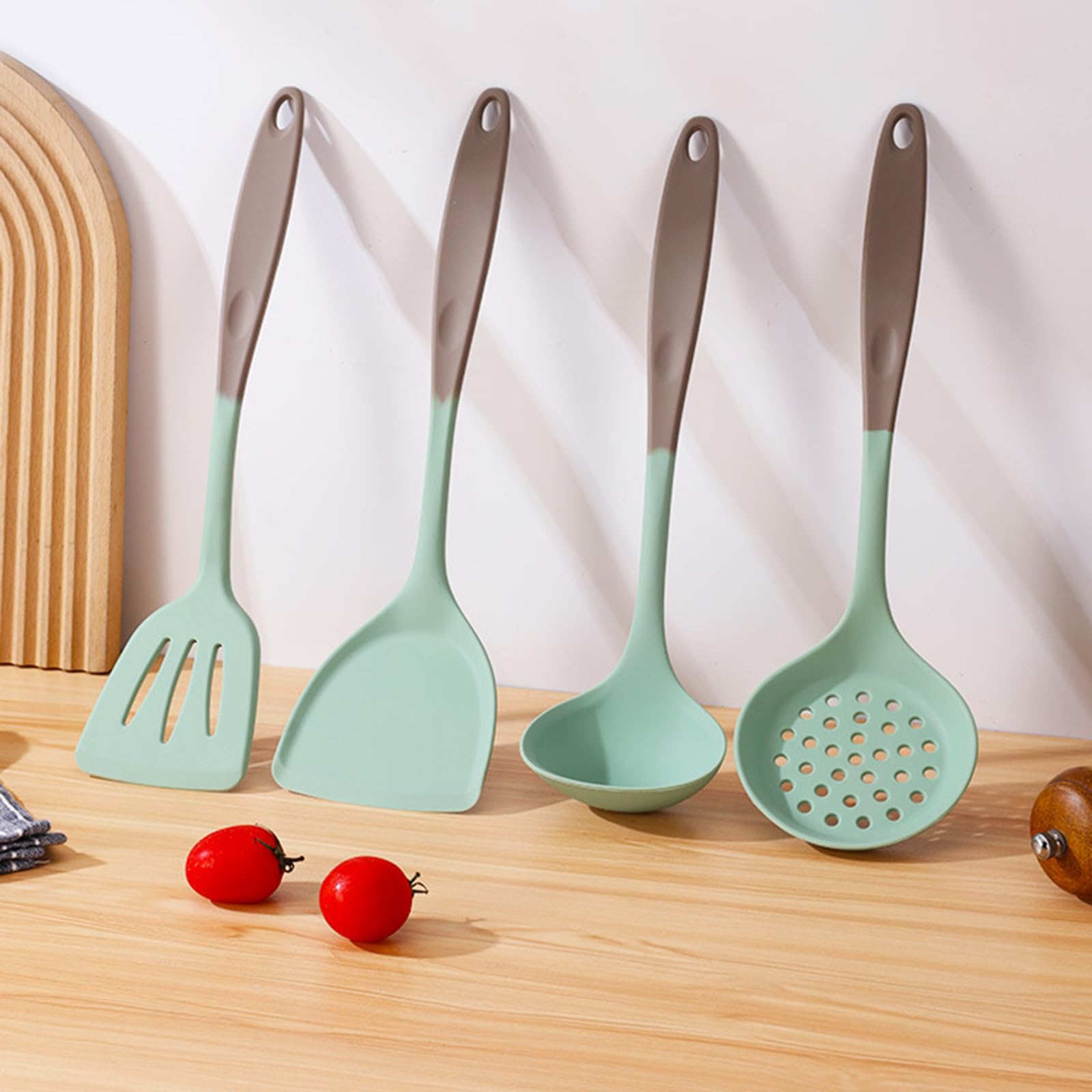 Juego De 4 Utensilios De Cocina De Silicona, Antiadherentes Y Resistentes Al Calor,Juego De Utensilios De Cocina,Kit De Utensilios De Cocina De Silicona