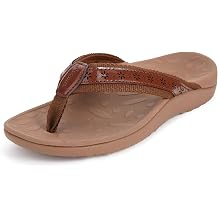 Joomra Womens Flip Flops Arch Support Orthotic Toe Post Thong Sandals
