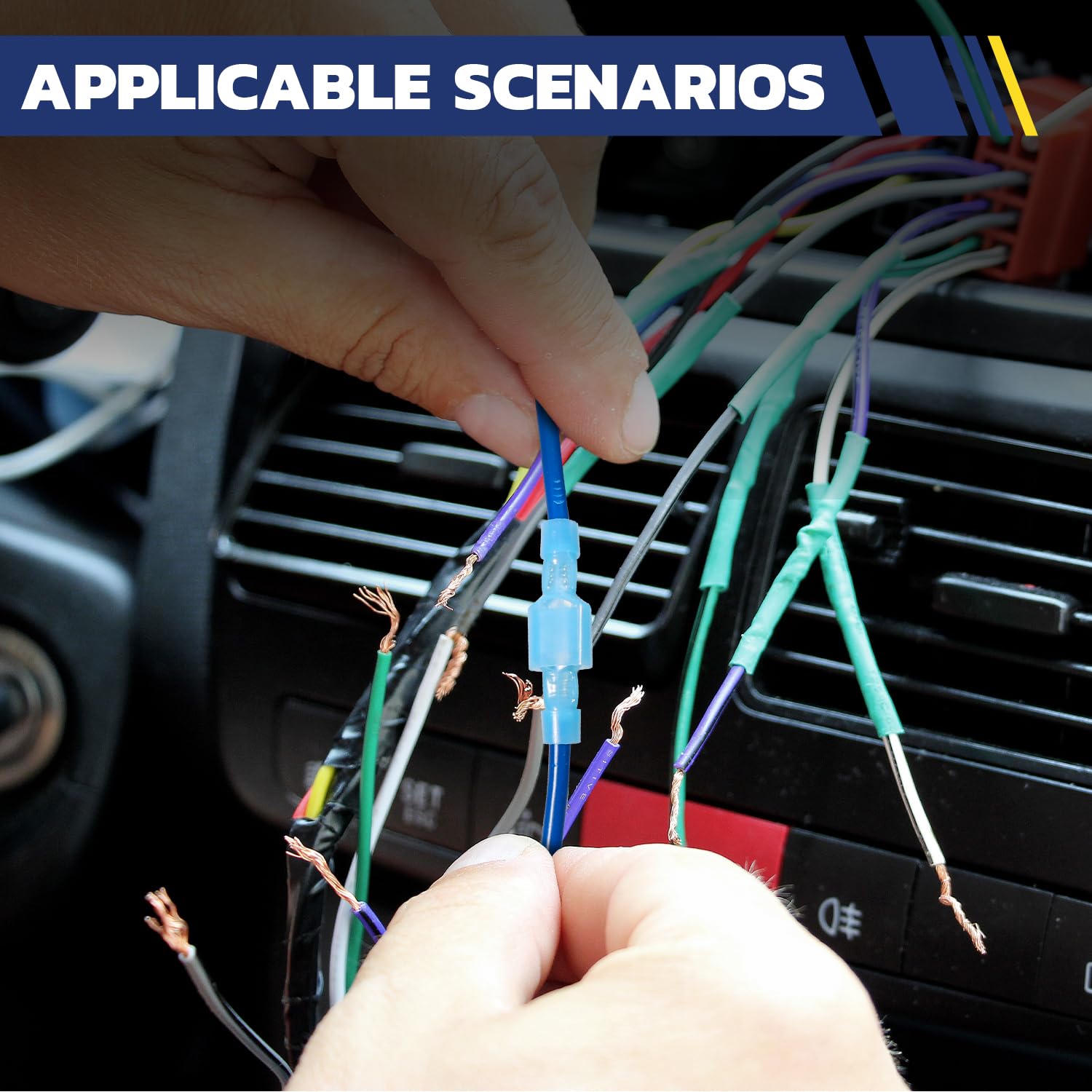 420 Nylon Spade Connectors - Reliable Electrical Wiring -6