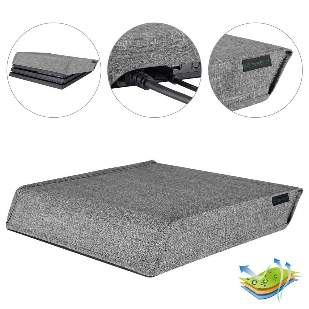 PlayStation4 - ぬこ Amazon.com: eXtremeRate Gray Horizontal Dust Cover for PS4