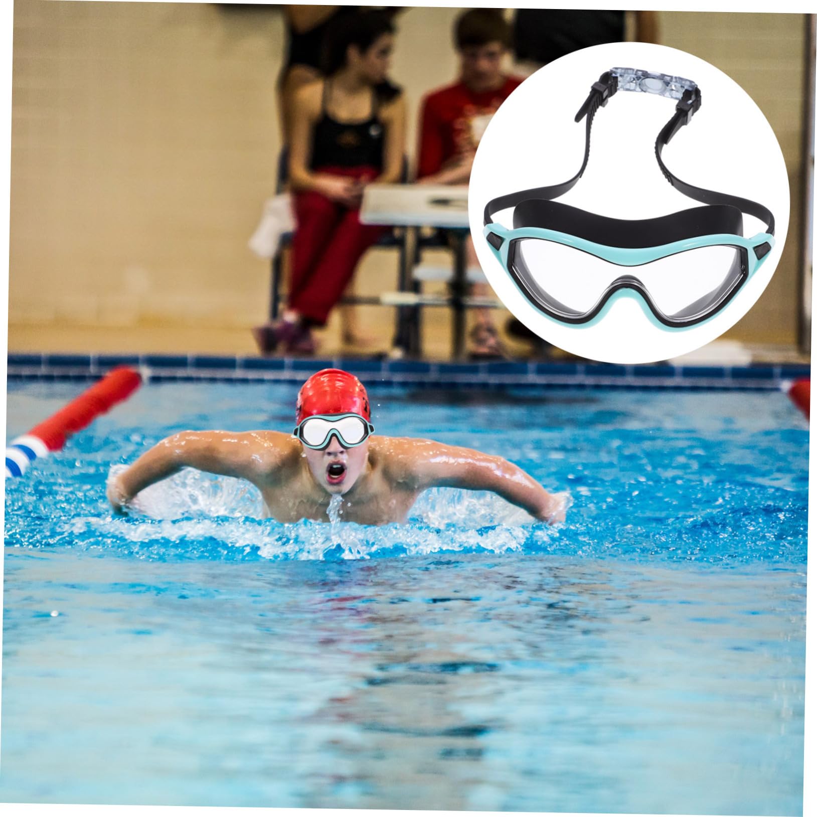 HANABASS 5pezzi Occhialini Unisex Anti-appannamento Protezione Uv e Fascia Regolabile Per Adulti Piscina e Snorkeling